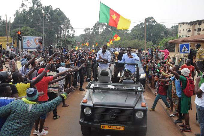 Kamerun je bil petkrat afriški nogometni prvak. Nazadnje leta 2017, ko so nogometaši ob vrnitvi v domovino naleteli na takšen sprejem. | Foto: Guliverimage/Vladimir Fedorenko