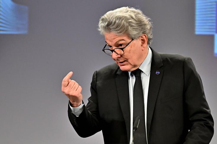 Evropski komisar za notranji trg Thierry Breton. | Foto: Guliverimage/dpa