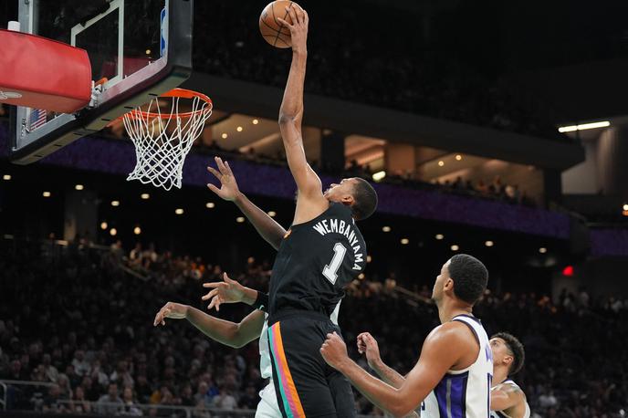 Victor Wembanyama San Antonio Spurs | Victor Wembanyama je dal 28 točk, San Antonio Spurs skupaj kar 139. | Foto Reuters