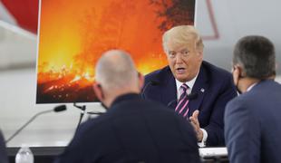 Trump spet udaril s podnebno spremembo