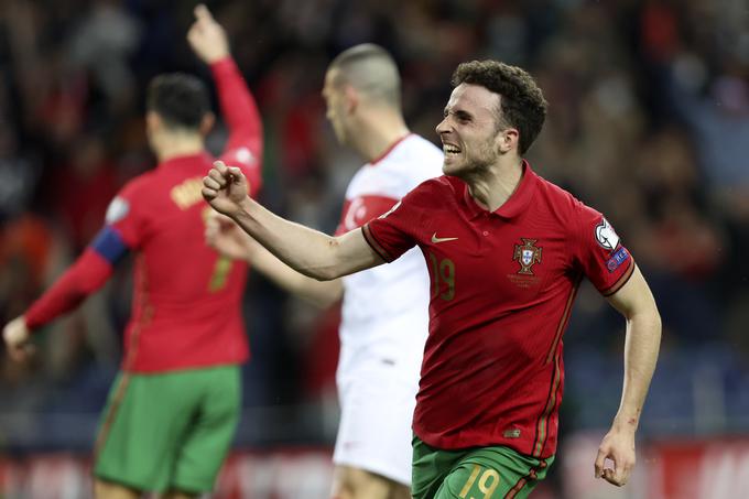 Jota je zadel za 2:0, a Portugalci so do zadnjega trepetali za napredovanje na finalno tekmo dodatnih kvalifikacij. | Foto: AP / Guliverimage