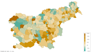 Poglejte si, kako uspešni ste v boju z virusom v vaši občini