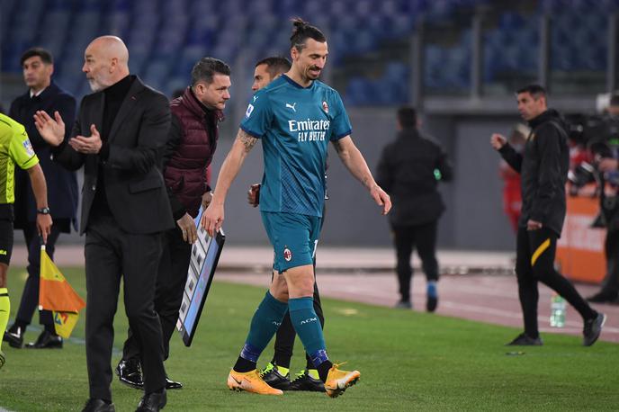Zlatan Ibrahimović | Zlatan Ibrahimović je takole v 56. minuti nedeljskega derbija z Romo v 24. krogu italijanskega prvenstva zapustil igrišče. | Foto Reuters