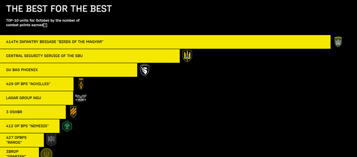 Seznam vodilnih ukrajinskih brezpilotnih enot na spletni strani Brave1 Market | Foto: Posnetek  zaslona