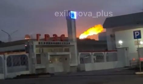 Ukrajinci zadeli na loteriji: tovarna je v plamenih #video