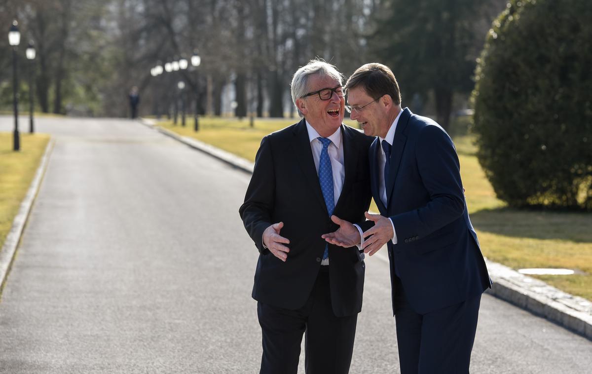 Juncker in Cerar | Foto STA