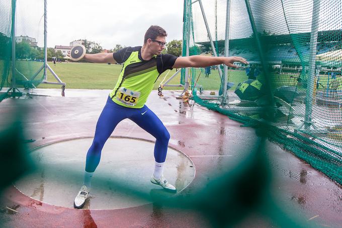 Kristjan Čeh ni bil daleč od 65 m, kolikor ga vodi na prvenstvo v Doho. | Foto: Peter Kastelic