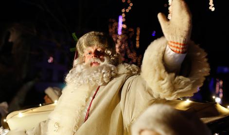 Ljubljano obiskal Dedek Mraz #video