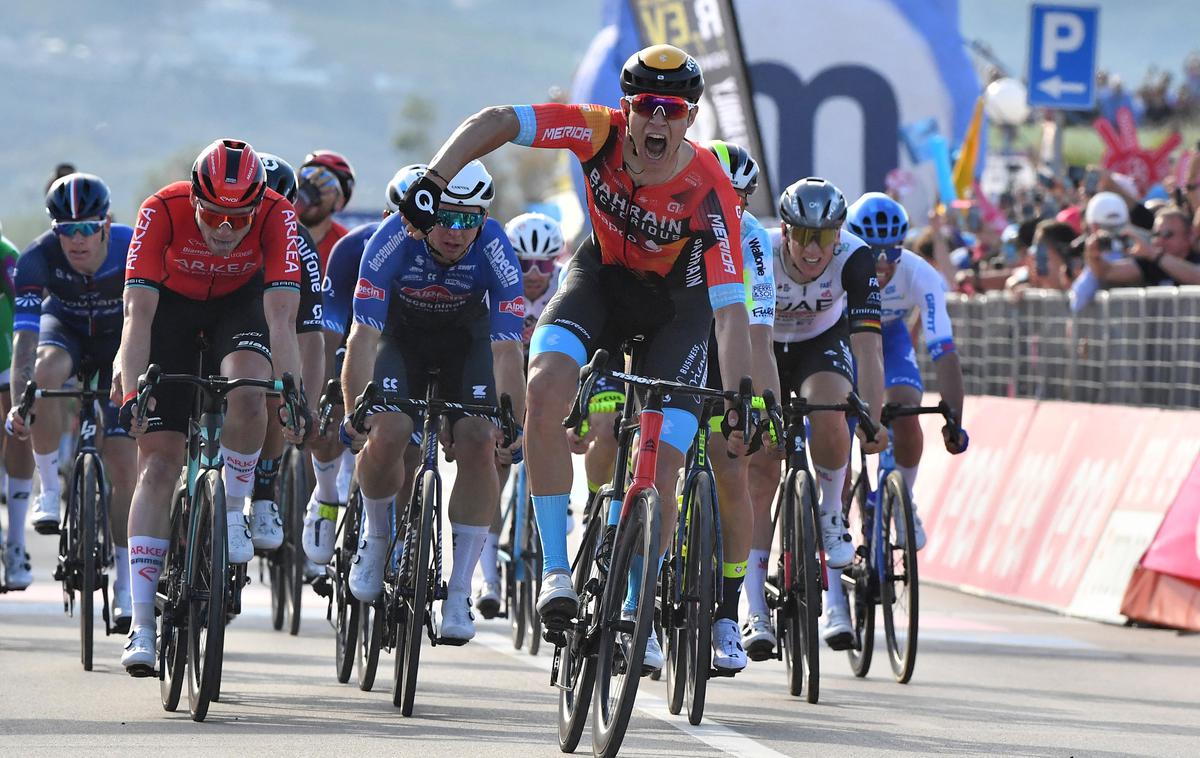 Jonathan Milan, Giro 2023 | Jonathan Milan je zmagovalec druge etape letošnje Dirke po Italiji. | Foto Reuters