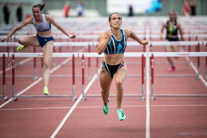 Nika Glojnarič | Nika Glojnarič se je drugič v karieri spustila pod mejo 13 sekund. | Foto Blaž Weindorfer/Sportida