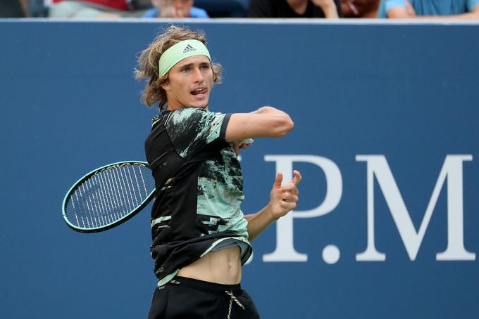 Aleksander Zverev je po izgubljenem prvem nizu izgubil živce. | Foto: Gulliver/Getty Images