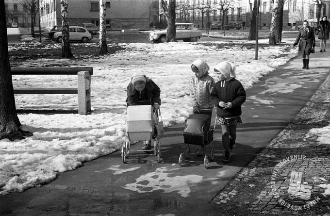 Ljubljana fabruarja 1970 | Foto: Marjan Ciglič, hrani MNZS