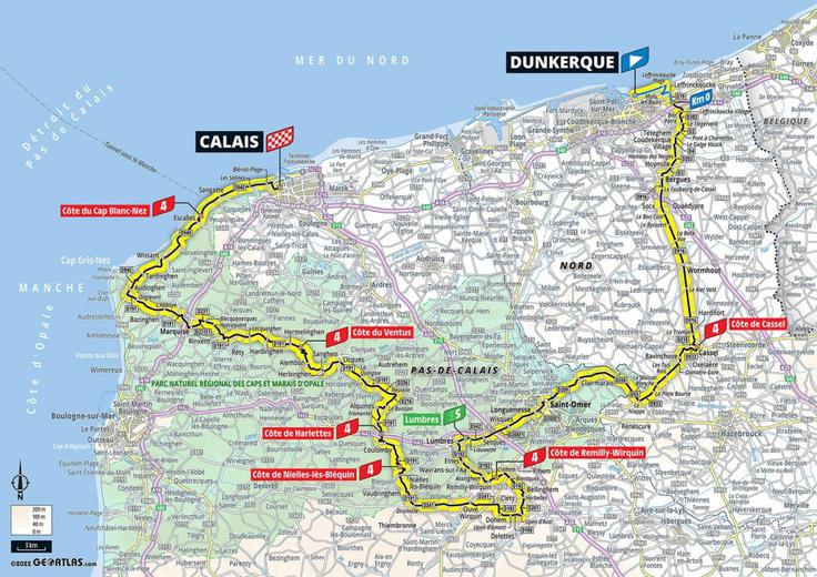 TDF22 - trasa četrte etape | Foto: zajem zaslona/Diamond villas resort