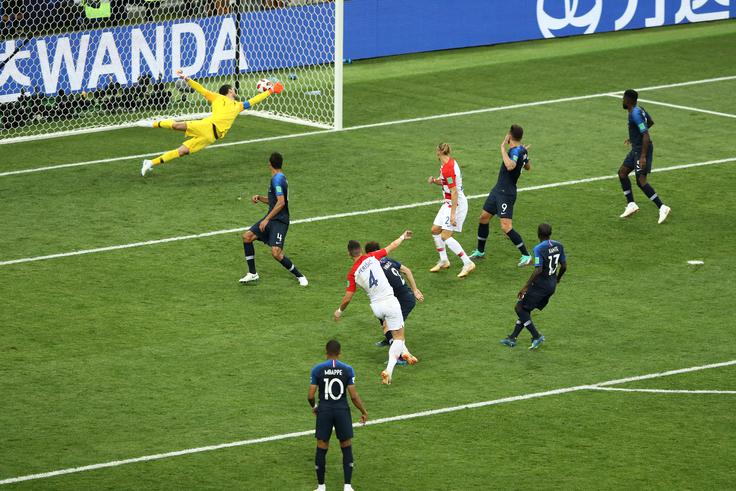 Ivan Perišić je v finalu SP 2018 zatresel mrežo Francije in izenačil na 1:1. | Foto: Getty Images