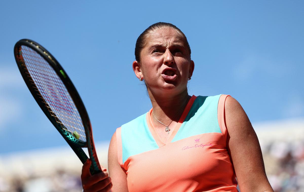 Roland Garros Jelena Ostapenko | Jelena Ostapenko se je v prvem krogu kar namučila. | Foto Reuters