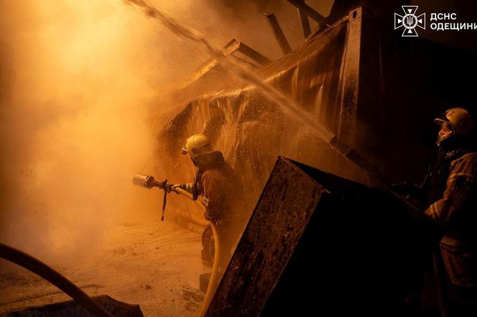 Odesa, Ukrajina | Tako guverner Kiper kot župan Odese Serhij Lisak sta poročala o dveh ranjenih v napadu. | Foto Reuters