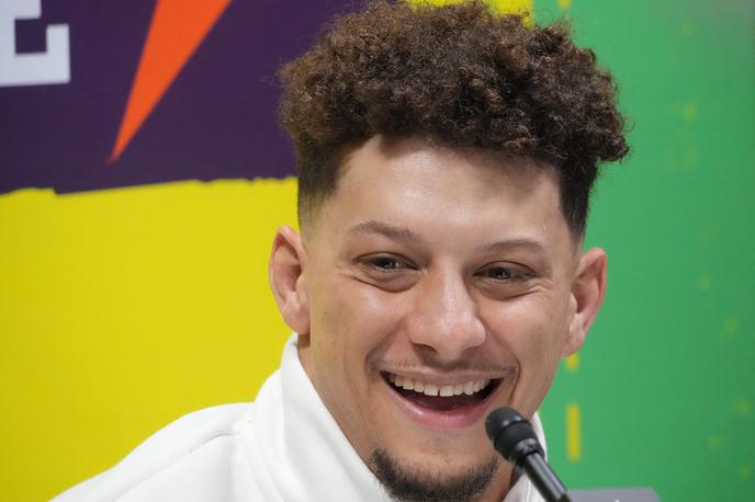 Patrick Mahomes | Patrick Mahomes je pred Super Bowlom govoril tudi o Dallas Mavericks in Luki Dončiću. | Foto Reuters