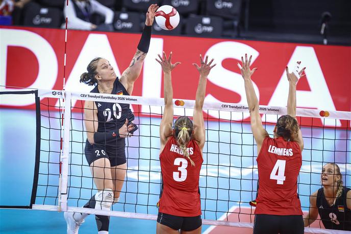 EP osmina finala Belgija Nemčija | Nemke so s 3:2 v nizih izločile Belgijke. | Foto CEV