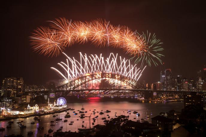Ognjemet Sydney | Sydney v Avstraliji slovi po spektakularnih novoletnih ognjemetih. | Foto Getty Images