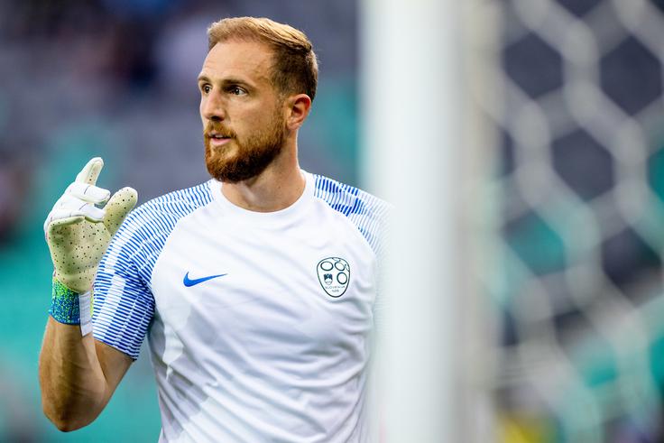 Jan Oblak bo v uvodnem nastopu v kvalifikacijah za Euro 2024 branil na gostovanju v oddaljenem Kazahstanu. V Astani je že nastopil in pred osmimi leti v ligi prvakov z Atleticom remiziral z istoimenskim klubom z 0:0. | Foto: Matic Klanšek Velej/Sportida