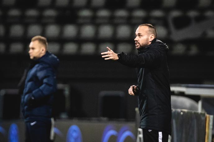 Mura Olimpija | Dino Skender po zmagi Olimpije v Murski Soboti ni skrival dobre volje. | Foto Blaž Weindorfer/Sportida