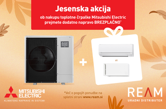 Ob nakupu toplotne črpalke prejmete klimatsko ali prezračevalno napravo brezplačno