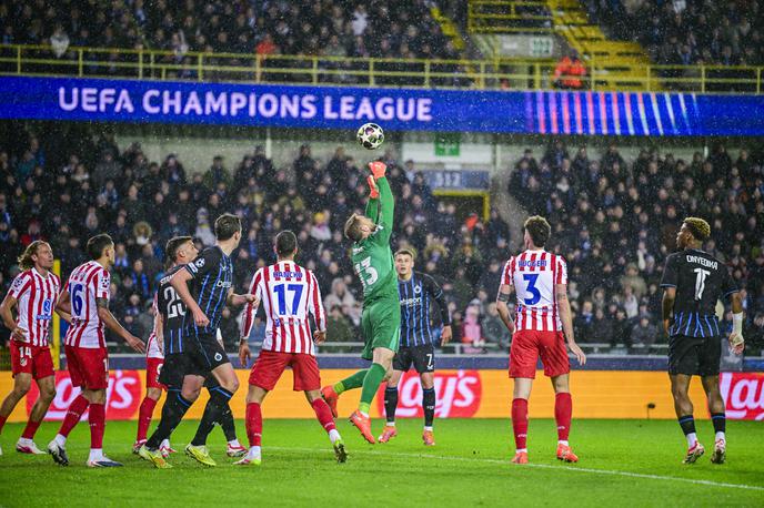 Atletico Madrid Club Brugge Jan oblak | Jan Oblak se je v prvem polčasu izkazal z nekaj lepimi obrambami. | Foto Guliverimage