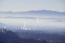 Ljubljana megla onesnažen zrak
