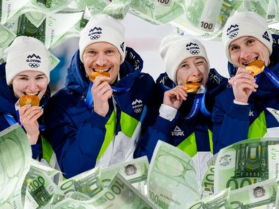 Koliko denarja bo država dala olimpijskim junakom za štiri medalje?