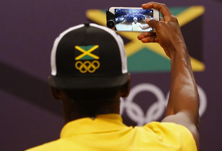 Usain Bolt Rio tiskovka | Foto: Reuters