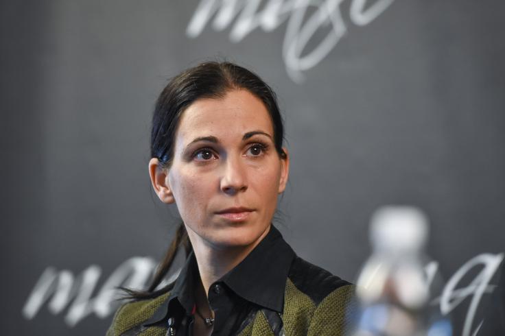 Šestakova na medijskem dogodku pod okriljem STA na temo dopinga. Tam je tudi sporočila, da ji bodo medaljo za tretje mesto na SP na prostem, ki bi ji morala pripasti že leta 2007 v Osaki (zaradi pozitivnega dopinškega testa bodo izločili dve tekmovalki, uvrščeni pred njo), podelili leta 2019 na prizorišču SP v atletiki.  | Foto: STA ,
