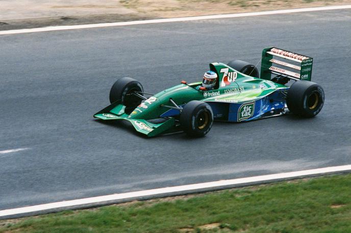 Michael Schumacher Jordan 1991 | Legendarni Nemec je svojo prvo dirko sklenil le po nekaj zavojih. | Foto Guliverimage