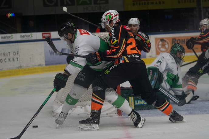Graz 99ers : HK Olimpija | Olimpija je po podaljšku slavila v Gradcu. | Foto Marlene Borkenstein