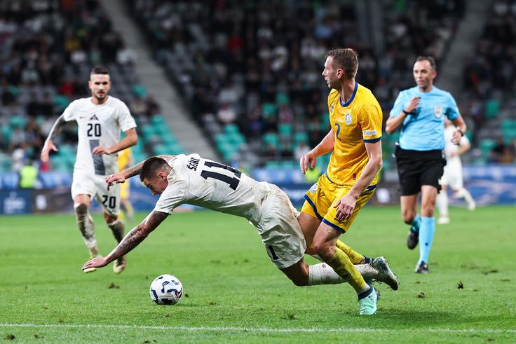 Ko je Slovenija lani v Stožicah premagala Kazahstan s 3:0, je bil glavni sodnik Joao Pinheiro. | Foto: Aleš Fevžer