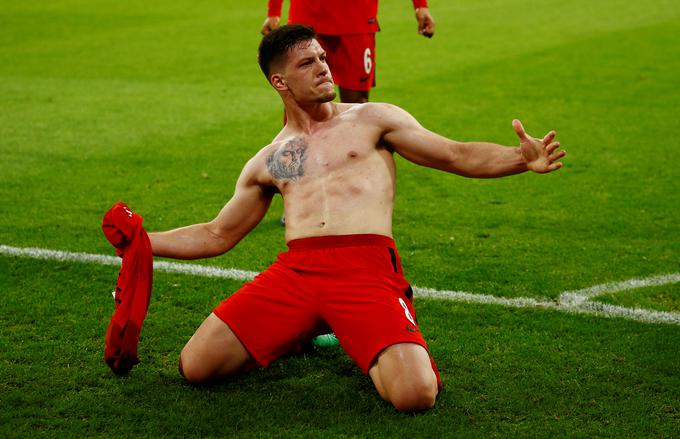 Luka Jović je s 15 zadetki na vrhu najboljših strelcev nemškega prvenstva. | Foto: Reuters