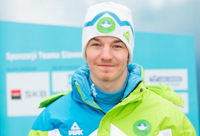 Mitja Drinovec je že v svojem prvem nastopu v biatlonskem svetovnem pokalu prišel do točk. | Foto: Vid Ponikvar