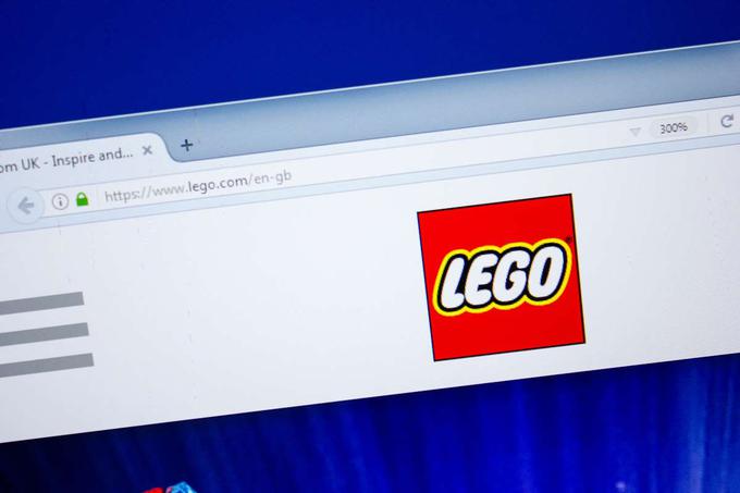 Lego.com je po podatkih analitične spletne strani SimilarWeb na seznamu najpogosteje obiskanih spletnih strani (globalno) na 1.427 mestu.  | Foto: Shutterstock