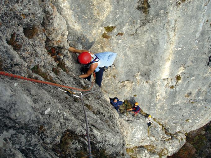 Alpinisti na Klekovi steni.  | Foto: Alan Čaplar