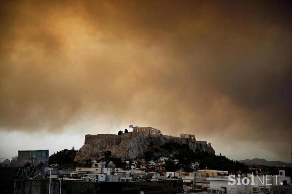 Grčija požar
