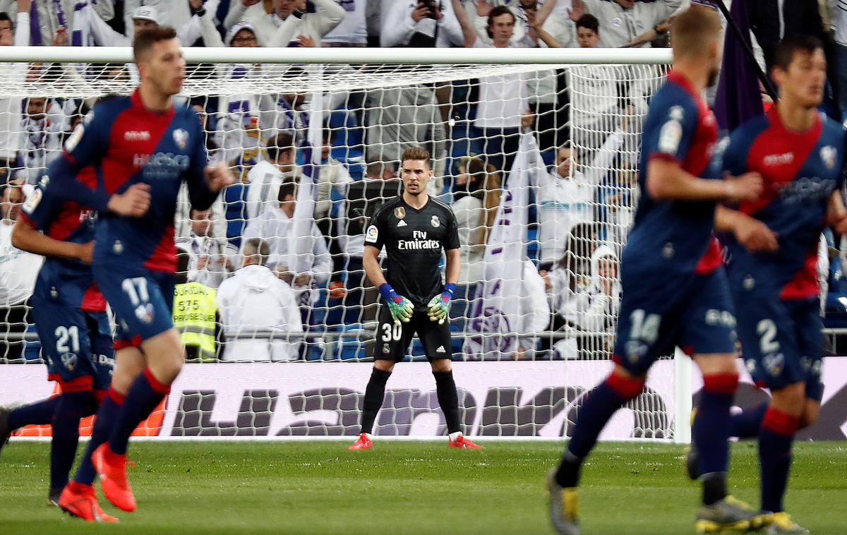 Real Madrid Huesca | V vratih Reala Madrida, ki je do zmage prišel v zadnjih minutah, je stal Luca Zidane. To je bil njegov drugi nastop v španskem prvenstvu.  | Foto Reuters