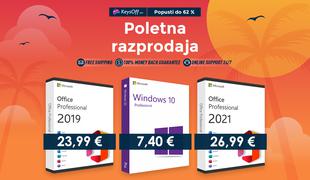 Kupite poceni originalni Windows 10 Pro že za 7 € v Keysoffovi poletni razprodaji s še več popusti do 62 %