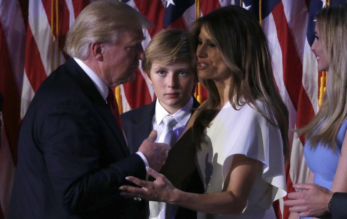 Družina Trump: Donald, Barron in Melania | Foto Reuters
