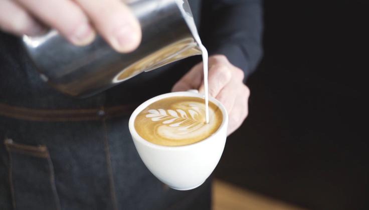 Odlična kava po okusu in videzu. To je latte art v Barcaffè različici. | Foto: 