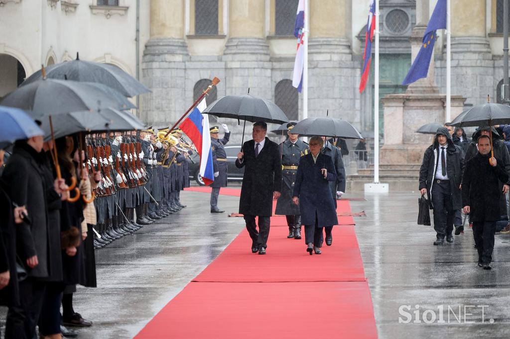 Zoran Milanović Nataša Pirc Musar obisk Slovenija