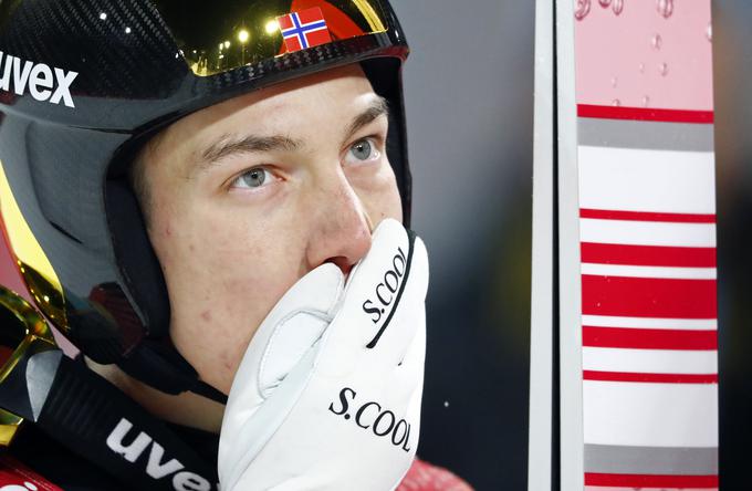 Johann Andre Forfang po diskvalifikaciji ni bil najboljše volje. | Foto: Reuters