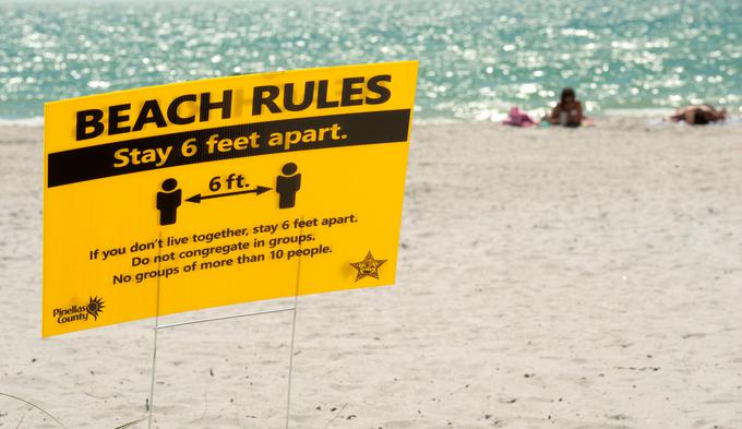 Lokalne oblasti na Floridi so že odprle nekatere plaže. | Foto: Reuters