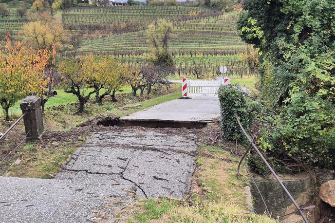 Goriška Brda, neurje, zemeljski plaz | V Goriških Brdih se bojijo novega deževja. | Foto STA