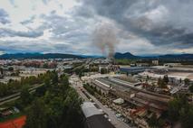 onesnažen zrak, dim, Stegne Ljubljana