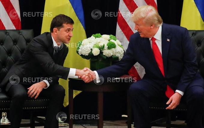 Donald Trump in Volodimir Zelenski. | Foto: Reuters