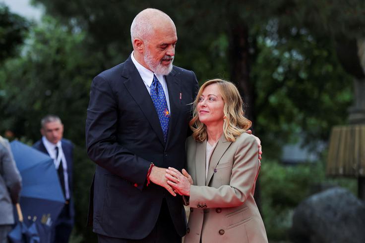 Edi Rama, Giorgia Meloni | Foto: Reuters